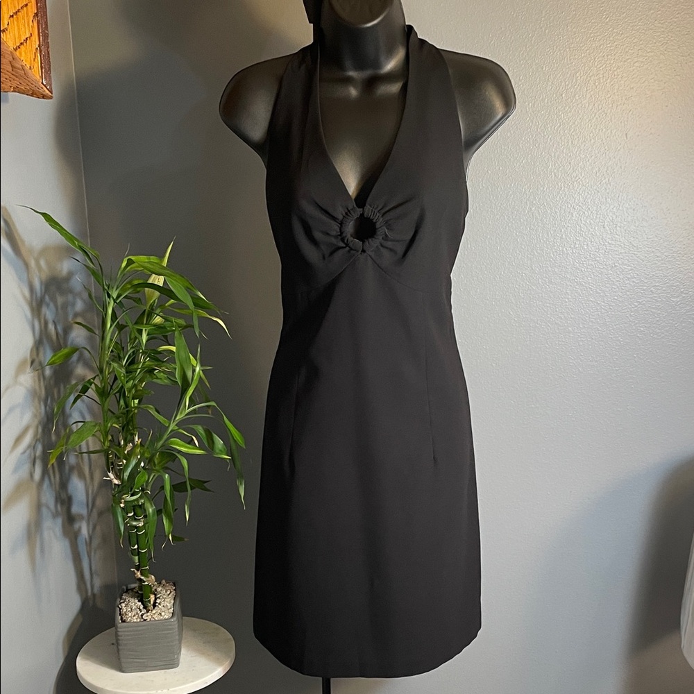 Laundry By Shelli Segal Black Backless Dress